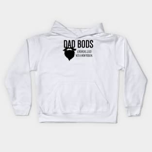 Original Dad Bods Logo - Black Lettering Kids Hoodie